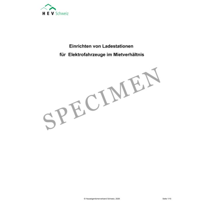 Merkblatt für das Einrichten von Ladestationen für Elektrofahrzeuge im Mietverhältnis
