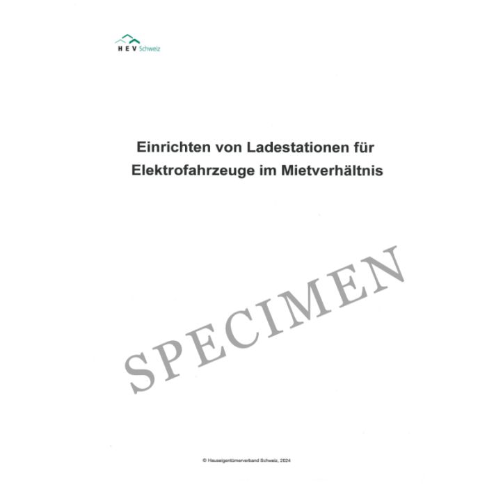 Merkblatt für das Einrichten von Ladestationen für Elektrofahrzeuge im Mietverhältnis