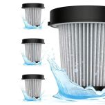 wellcraft HEPA-Filter zu Auto-Akku-Sauger (3er-Set)