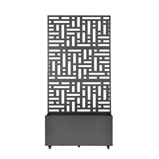 TEDURA Pflanzkasten mit Sichtschutz / Rankgitter