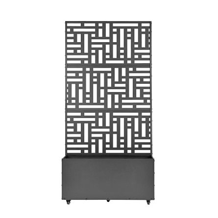 TEDURA Pflanzkasten mit Sichtschutz / Rankgitter