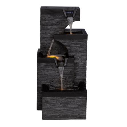 LED-Gartenbrunnen Wasserfall HOCH
