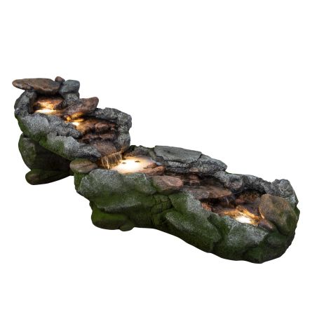 LED-Gartenbrunnen Wasserfall LANG