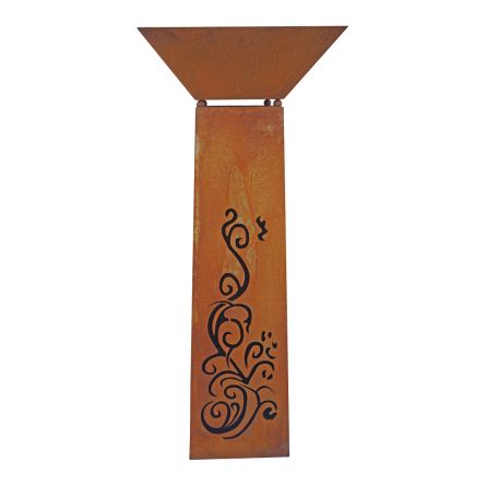 Trapezsäule mit Pflanzenschale