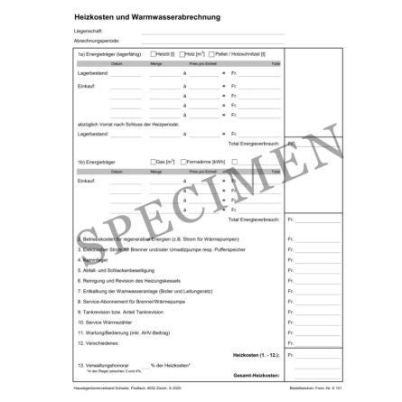 E151 Heizkostenabrechnung