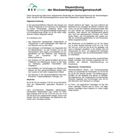 Hausordnung (Stockwerkeigentum)