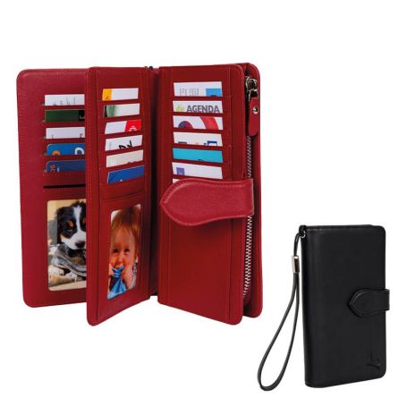 Leder-Clutch mit RFID