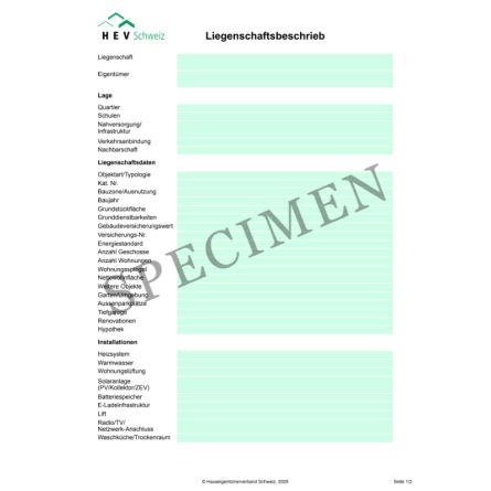 Liegenschaftsbeschrieb