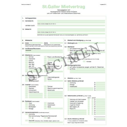 Mietvertrag für Wohnungen (Kanton St. Gallen)