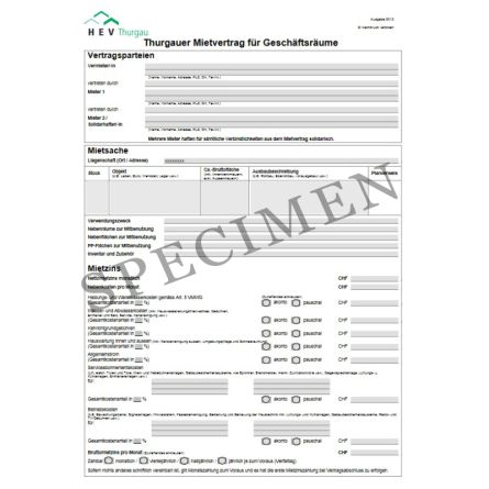 Mietvertrag für Geschäftsräume (Kanton Thurgau) online