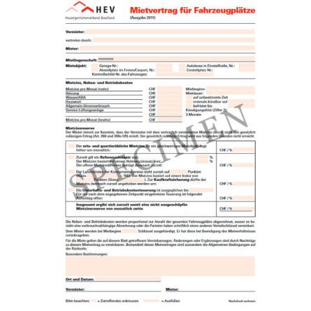 Mietvertrag für Fahrzeugplätze (Kanton Basel-Landschaft) online