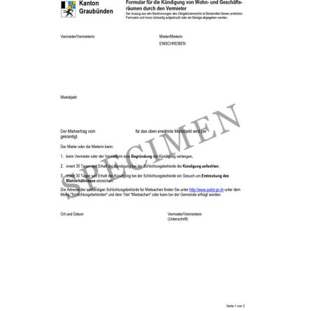 Amtliches Formular für die Kündigung von Wohn- und Geschäftsräumen durch den Vermieter (Kanton Graubünden)