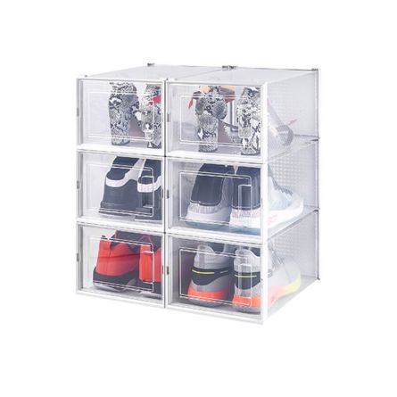 wellcraft Schuhboxen stapelbar 6er Set