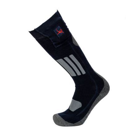 Beheizbare Sportsocken schwarz/grau